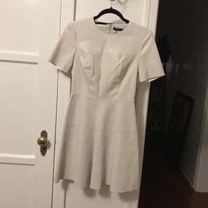 Leather look white dress from Zara (New)